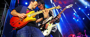 Dave Weiner and Steve Vai performing Answers