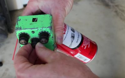 Cleaning the pots on your pedals…