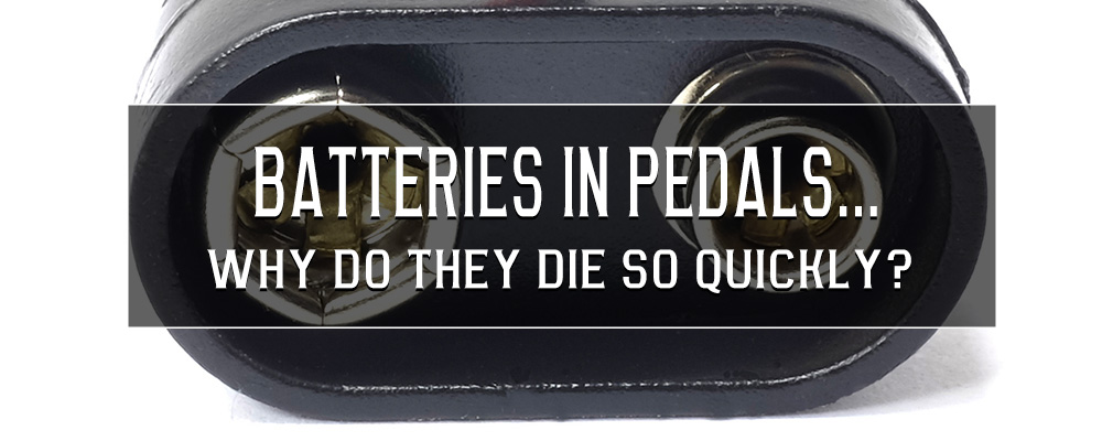 How fast do guitar pedals drain batteries?