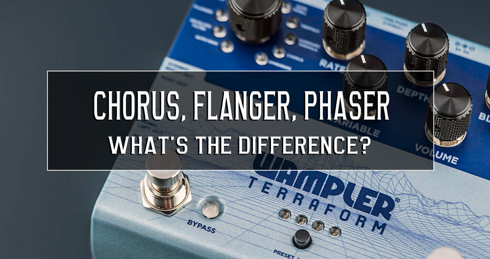 What is the difference between Chorus, Flanger and Phaser?