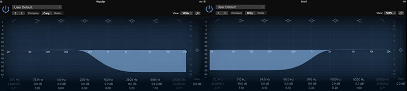 Rotary EQ curves