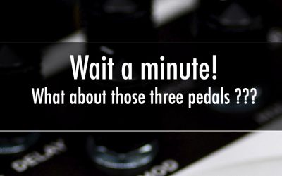 Wait a minute – what about those three pedals ???
