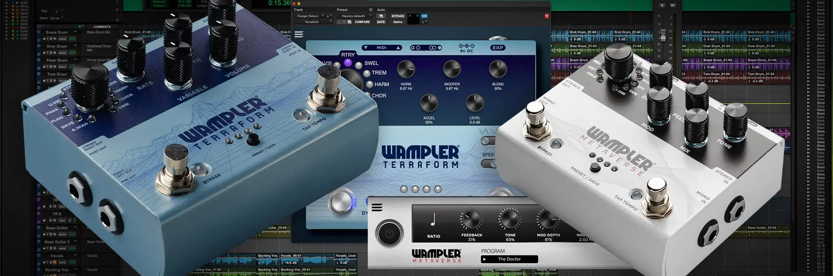 Wampler - Terraform (モジュレーションマルチエフェクター) 新製品